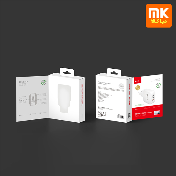 شارژر-دیواری-65-وات-پرووان-مدل-PWC565-6 شارژر دیواری 65 وات پرووان