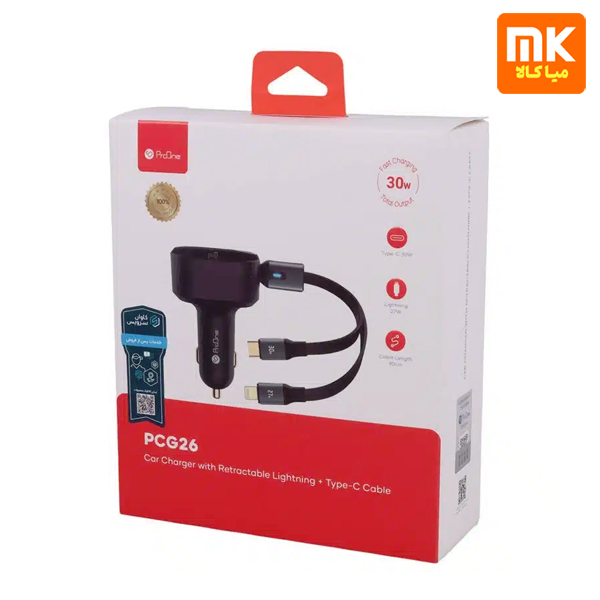 شارژر فندکی 30 وات پرووان مدل PCG26