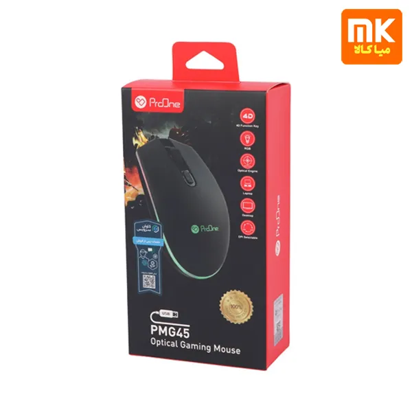 ماوس با سیم گیمینگ پرووان مدل PMG45